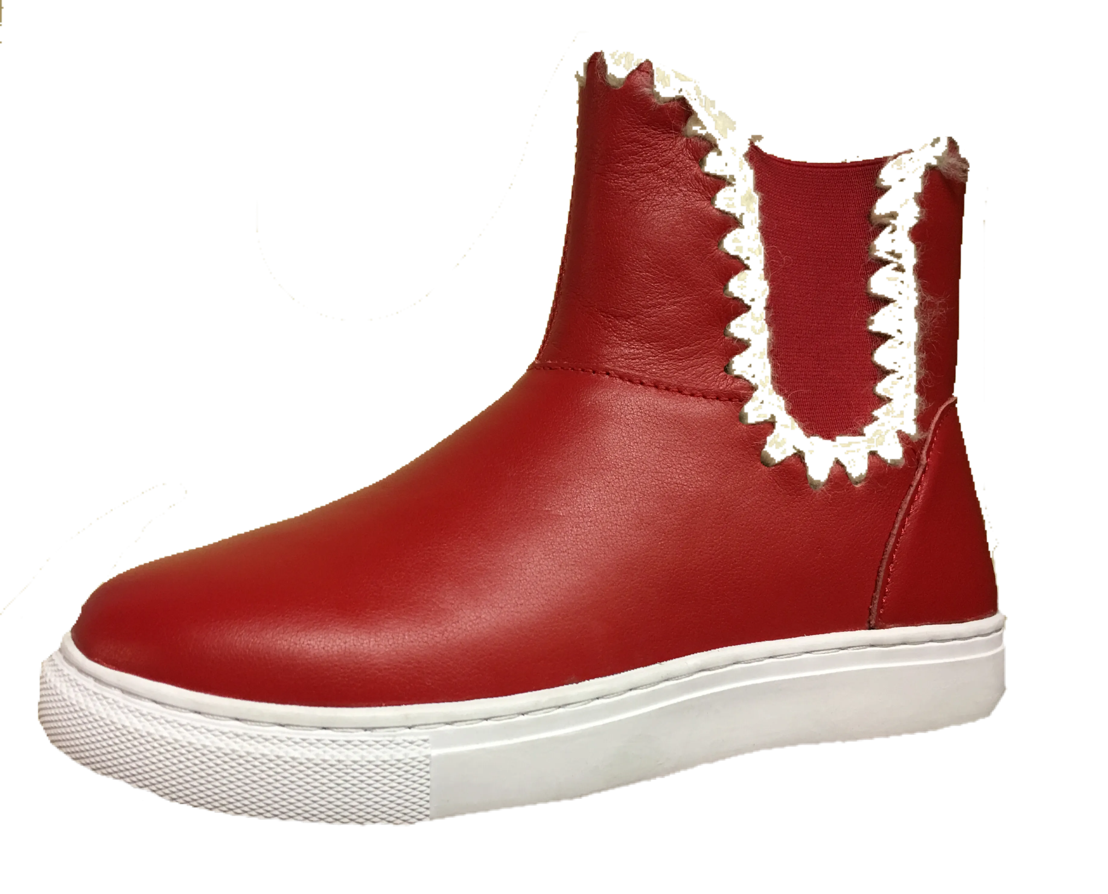 Outback Survival Gear - Women's Juliet Slip-On Leather Sheepskin-Lined Boots