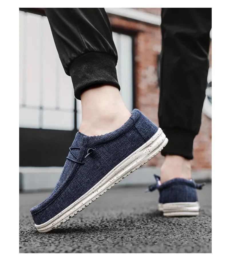 Patriotic slip on boat shoes loafers