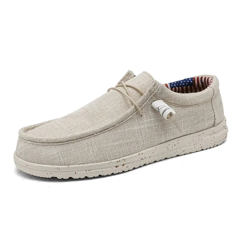 Patriotic slip on boat shoes loafers