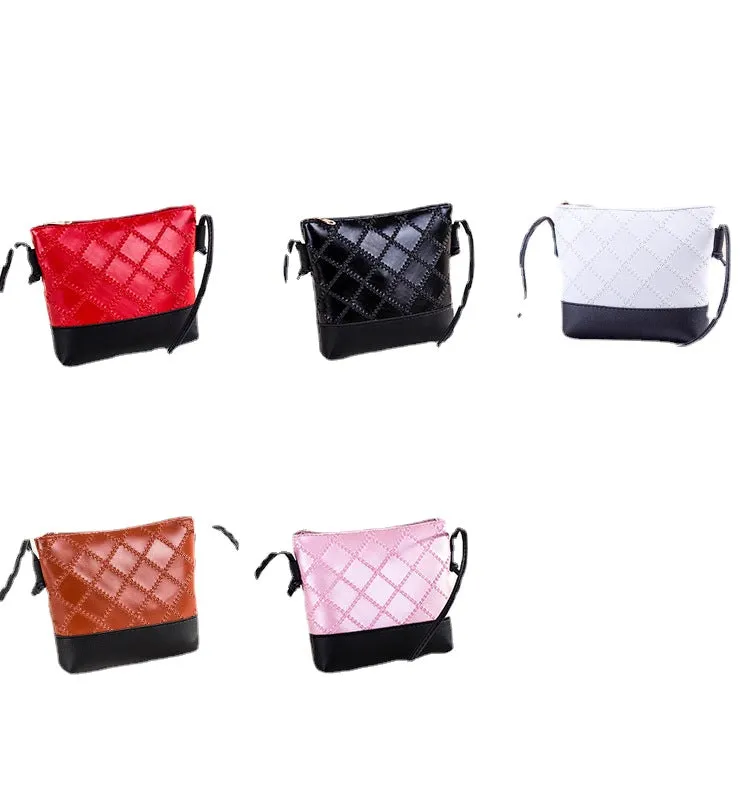 Popular new style women's bag single shoulder crossbody bag embossed rhombus retro bucket bag
