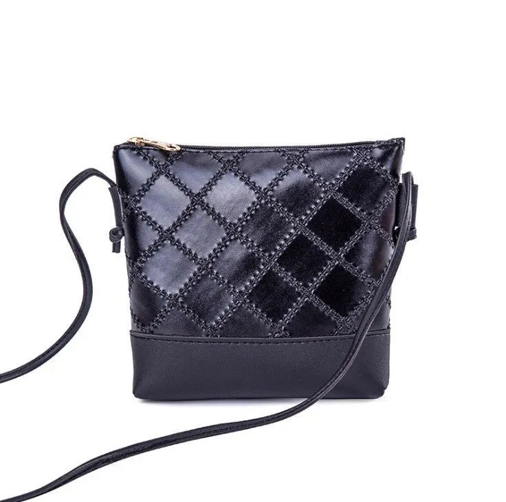 Popular new style women's bag single shoulder crossbody bag embossed rhombus retro bucket bag