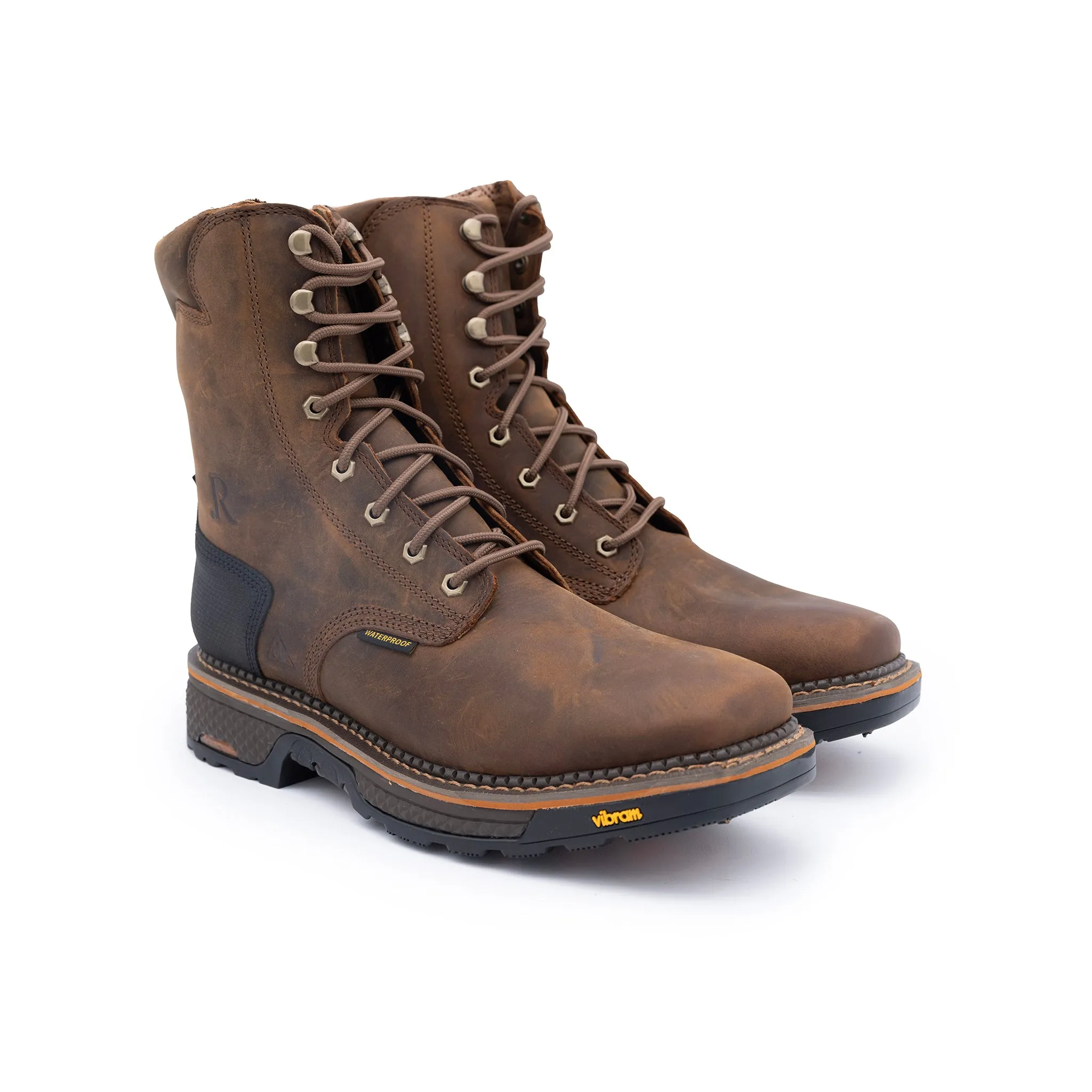 R. Watson 8" Peanut Cowhide Lace Up WP Work Boot