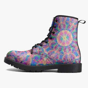 Rainbow Flower of Life Boots