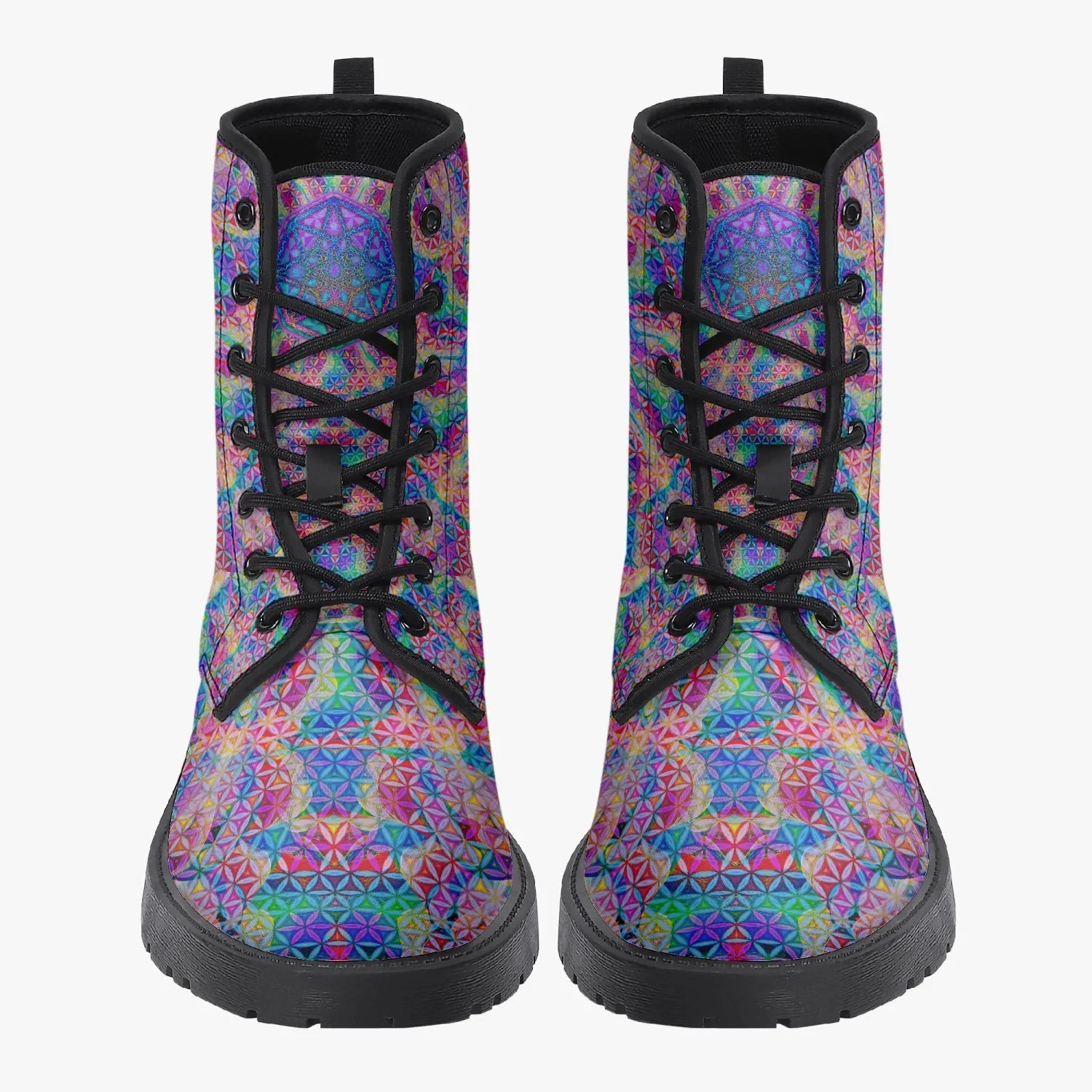 Rainbow Flower of Life Boots
