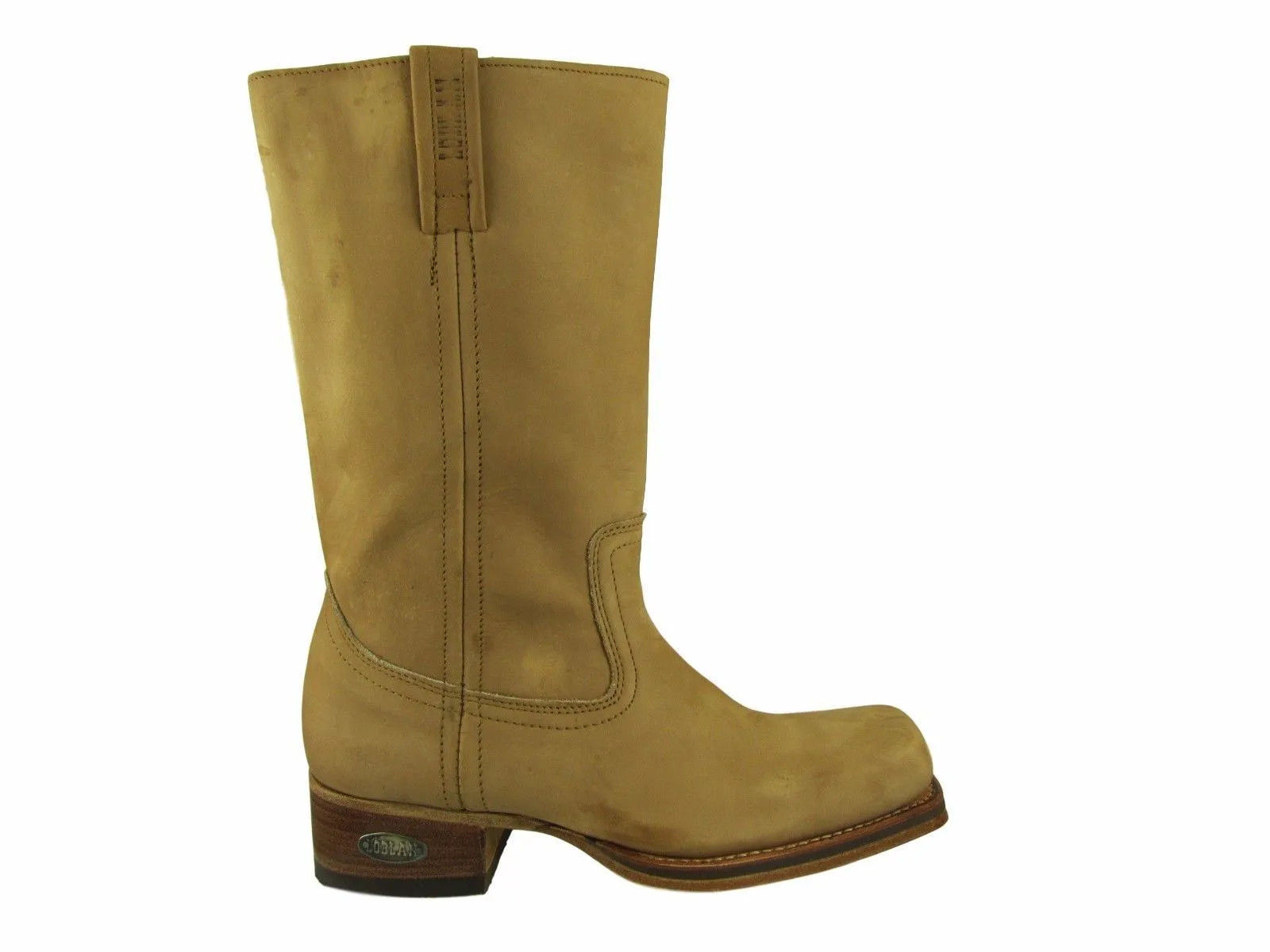 Rare Loblan 637 Tan Leather Men'S Ladies Cowboy Boots Classic Unisex Western