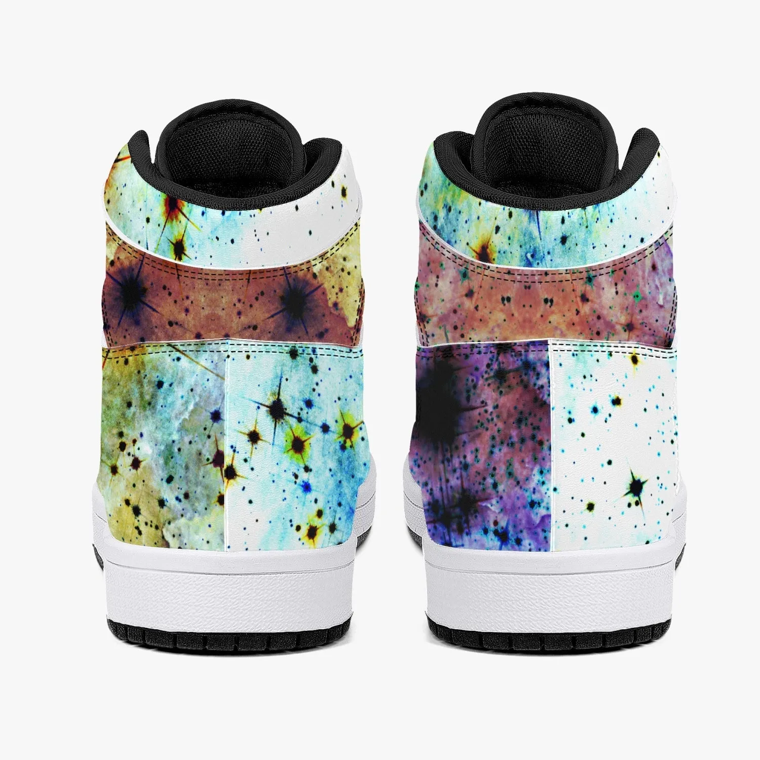 Regail Psychedelic Split-Style High-Top Sneakers