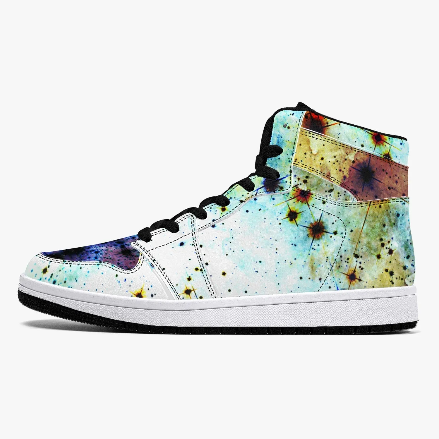 Regail Psychedelic Split-Style High-Top Sneakers