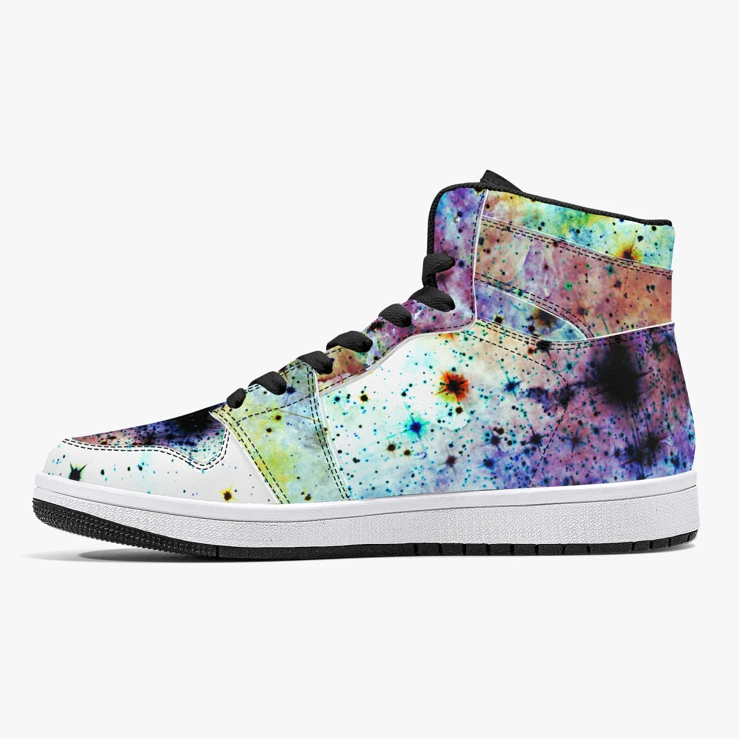 Regail Psychedelic Split-Style High-Top Sneakers