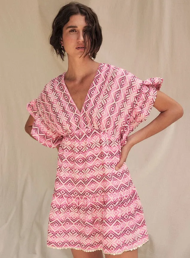 Saylor NYC Deena Dress - Violet Pink