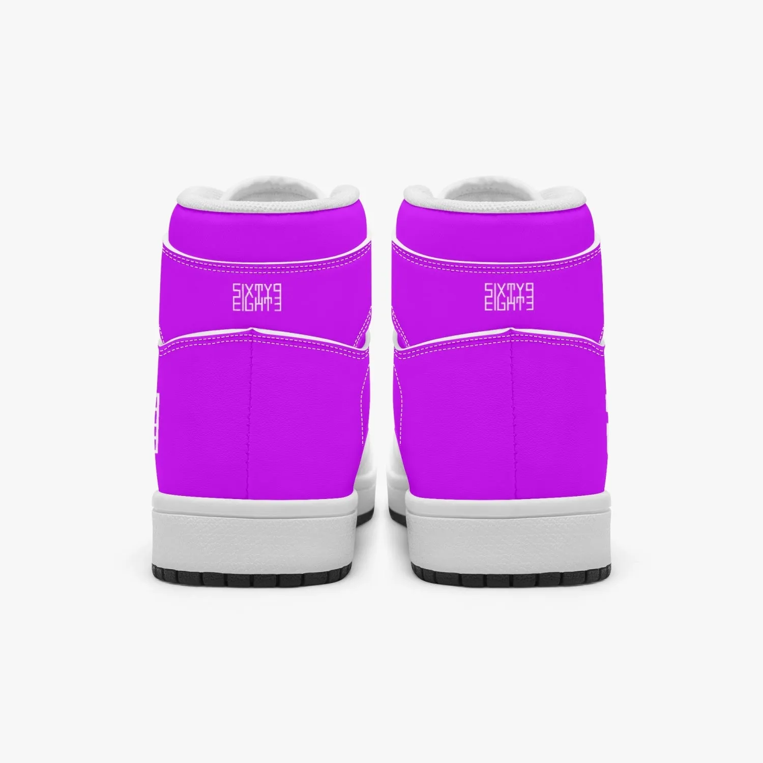 Sixty Eight 93 Logo White Grape Kids High-Top Shoes