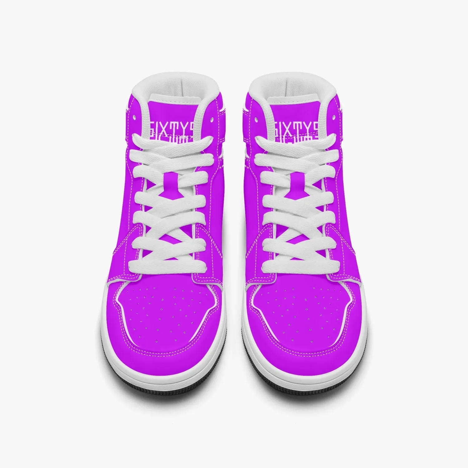 Sixty Eight 93 Logo White Grape Kids High-Top Shoes