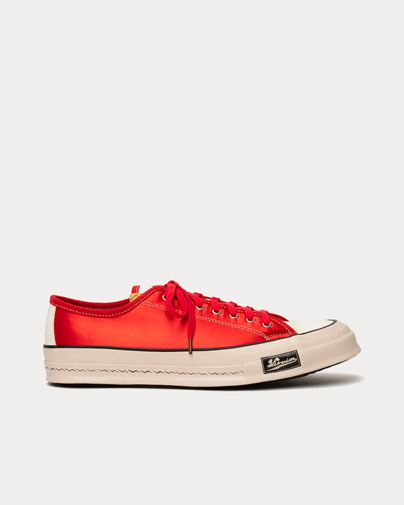 Skagway Lo Rayon Satin Red Low Top Sneakers