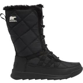 Sorel Women's Whitney II Tall Lace Waterproof Boots- Black