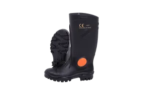 Stimela  Gumboot Black  Black    Steel  Toe  Cap  Gumboot