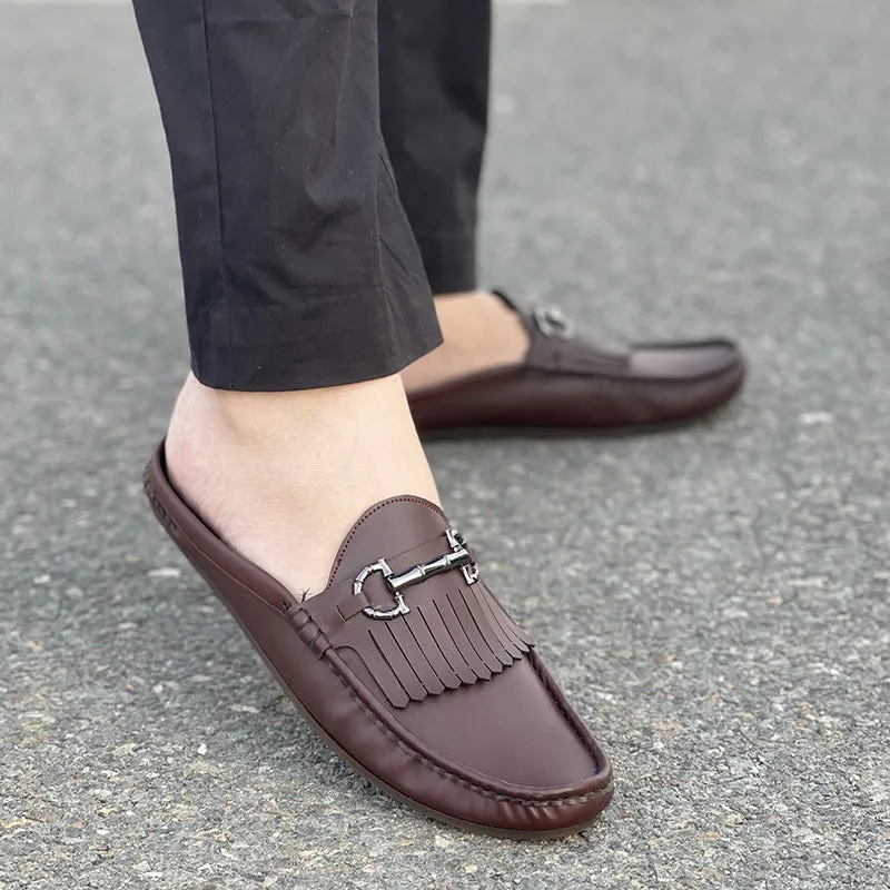 The Backless Loafer SS-2344 Brown