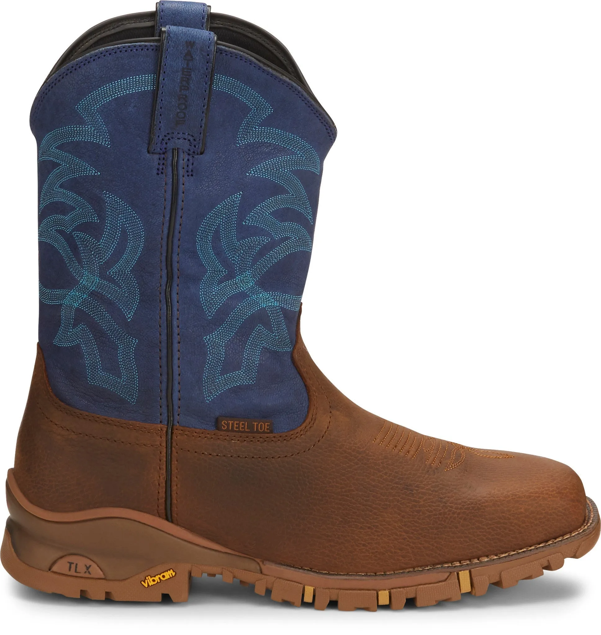 Tony Lama Men's 11" Waterproof Roustabout Square Steel Toe Work Boot