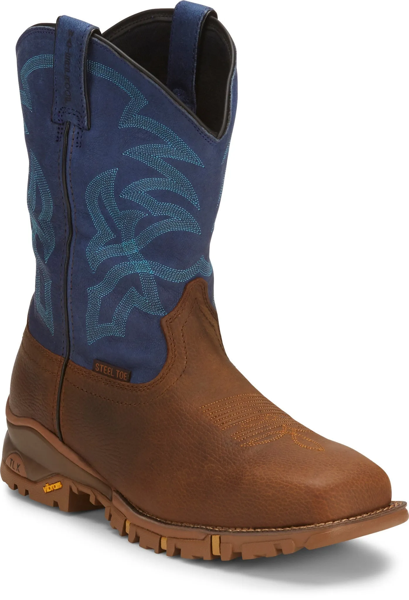 Tony Lama Men's 11" Waterproof Roustabout Square Steel Toe Work Boot