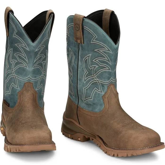TONY LAMA ROUSTABOUT 11" STEEL TOE WATERPROOF WORK BOOTS