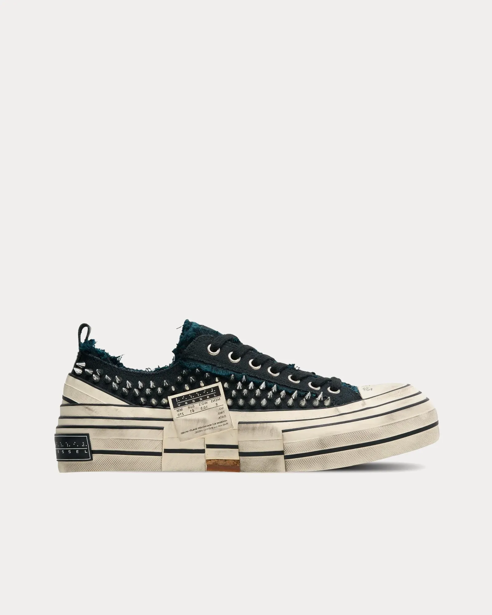 Vintage Rock Black Low Top Sneakers