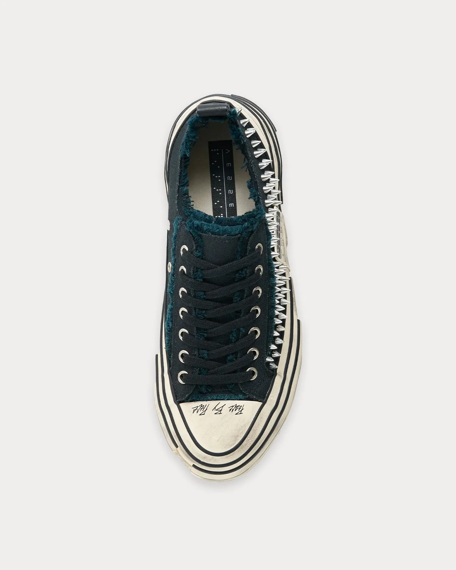 Vintage Rock Black Low Top Sneakers