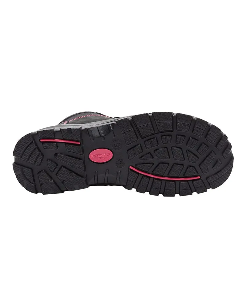 Womens Composite Toe Work Boot - Black/Pink